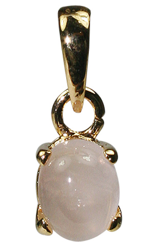 Design 9930: Pink rose quartz pendants