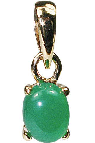 Design 9933: green onyx pendants