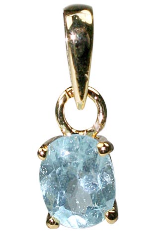 Design 9936: blue blue topaz pendants