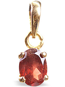 Design 9943: red garnet pendants