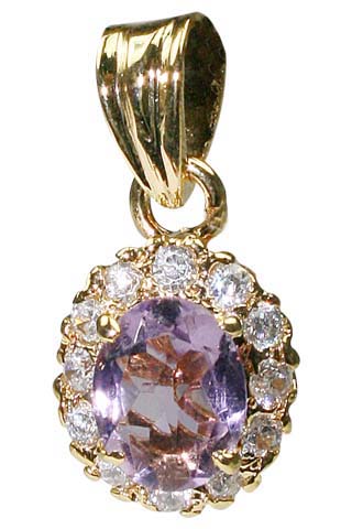 Design 9954: purple,white amethyst pendants