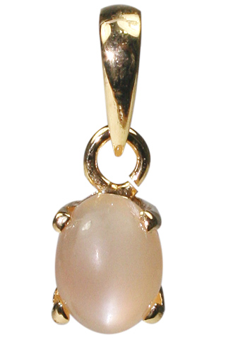 Design 9956: Peach moonstone pendants