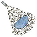 Design 15161: blue,multi-color opal pendants