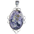 Design 15700: purple tiffany stone pendants