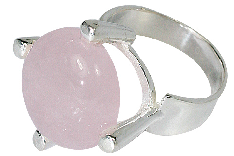 Design 10369: pink rose quartz rings
