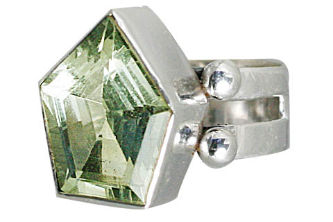 Design 10739: green green amethyst rings