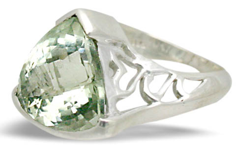 Design 10796: Green green amethyst rings