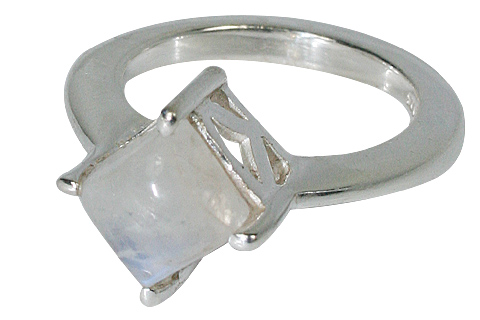 Design 10805: white moonstone rings