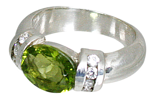 Design 10838: green peridot contemporary, engagement, mens rings