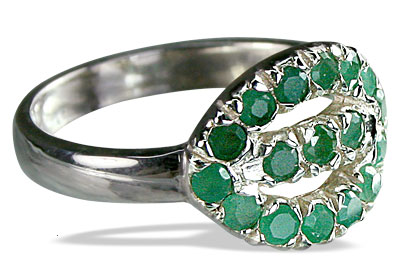 Design 10849: green emerald rings