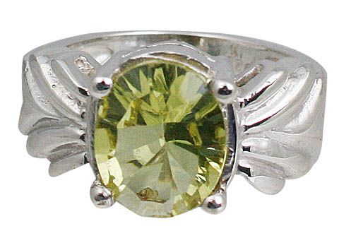 Design 11040: green lemon quartz engagement rings