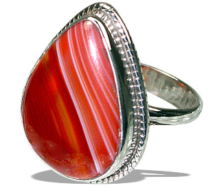 Design 11990: red,multi-color onyx american-southwest rings