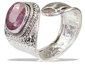 Design 12137: pink ruby adjustable rings