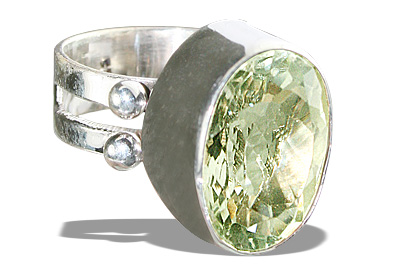 Design 12183: green green amethyst mens rings