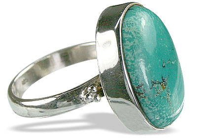 Design 12195: blue turquoise mens rings