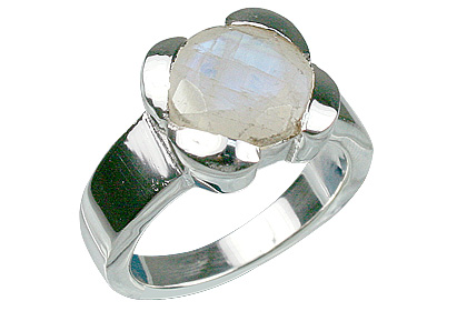 Design 12206: white moonstone rings