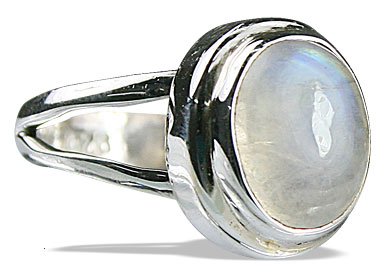 Design 12278: white moonstone contemporary rings