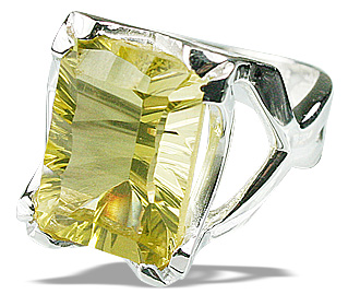 Design 12288: yellow lemon quartz rings