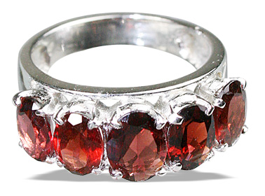 Design 12436: red garnet contemporary, engagement rings