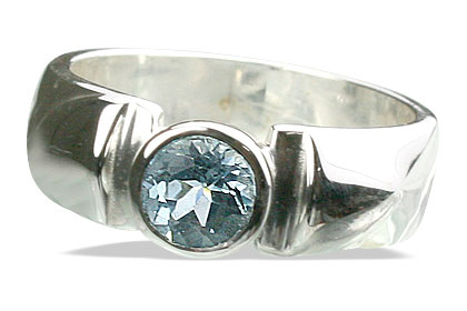 Design 13052: blue blue topaz brides-maids rings