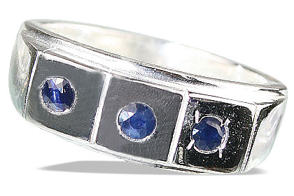 Design 13057: blue sapphire brides-maids rings