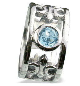 Design 13105: blue blue topaz mens rings
