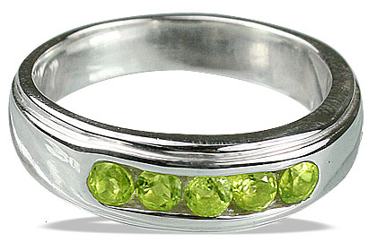 Design 13134: green peridot engagement, mens rings