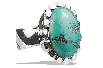 Design 13238: green turquoise rings