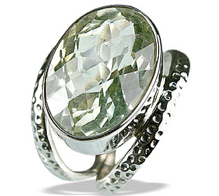 Design 13343: green green amethyst rings