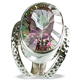 Design 13344: multi-color mystic quartz rings