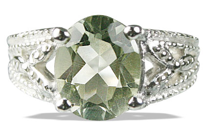 Design 13706: green green amethyst rings