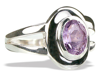 Design 14122: purple amethyst contemporary rings