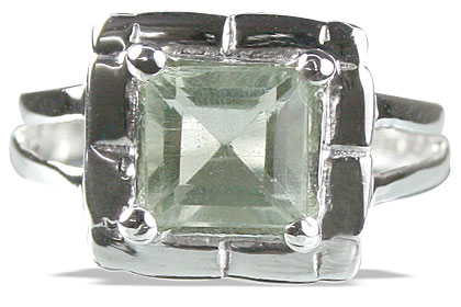 Design 14147: green green amethyst contemporary rings