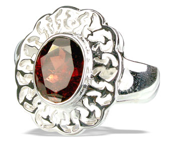 Design 14164: red garnet rings
