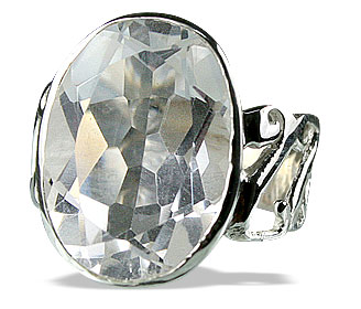 Design 14181: white crystal american-southwest, mens, solitaire rings