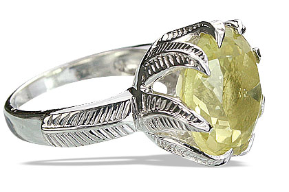 Design 14194: yellow lemon quartz cocktail rings