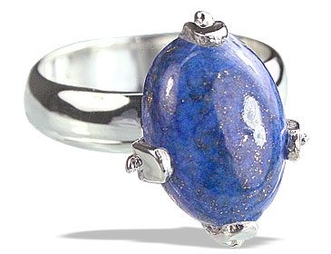 Design 14213: blue lapis lazuli contemporary rings