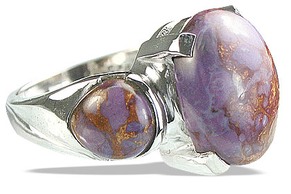 Design 14221: brown,purple mohave cocktail rings