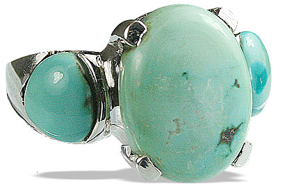 Design 14223: blue,green turquoise cocktail rings
