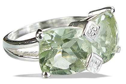 Design 14227: green green amethyst contemporary rings
