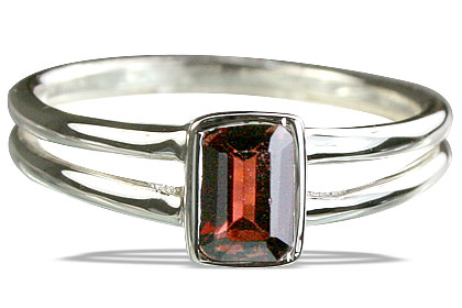 Design 14231: red garnet contemporary rings