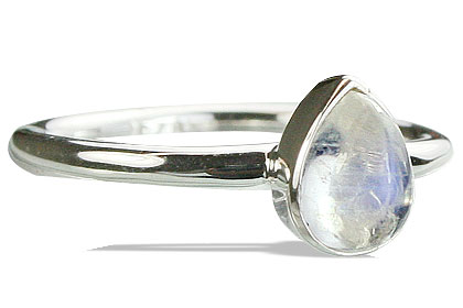 Design 14239: white moonstone contemporary rings