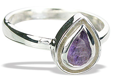 Design 14244: purple amethyst contemporary rings