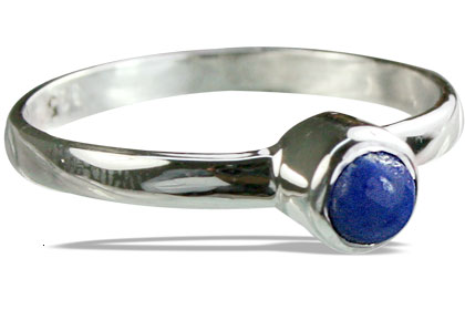 Design 14266: blue lapis lazuli solitaire rings