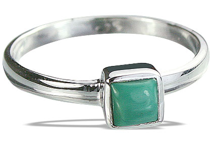Design 14273: green turquoise contemporary rings
