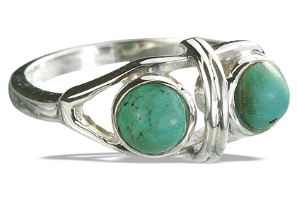 Design 14306: green turquoise cocktail rings