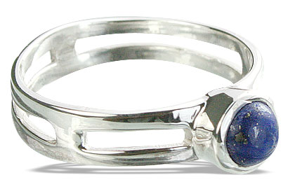 Design 14313: blue lapis lazuli solitaire rings
