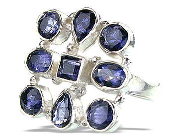 Design 14354: blue iolite rings