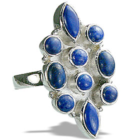 Design 14404: blue lapis lazuli engagement, estate rings