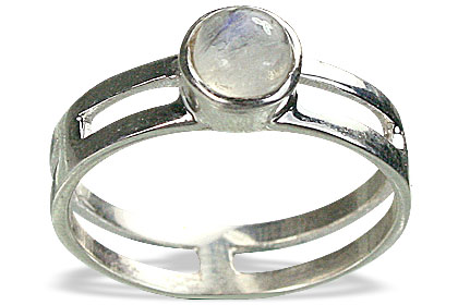 Design 14787: blue,white moonstone contemporary rings